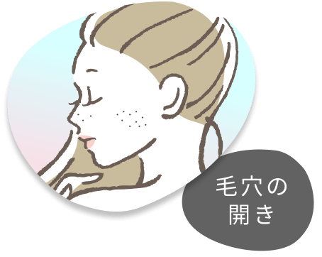 毛穴の開き